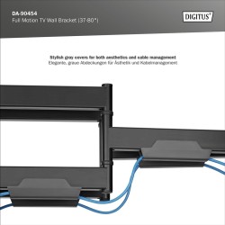 Uchwyt ścienny DIGITUS do TV 37-80" 60kg max. VESA 600x400 z… | PartsPC.pl