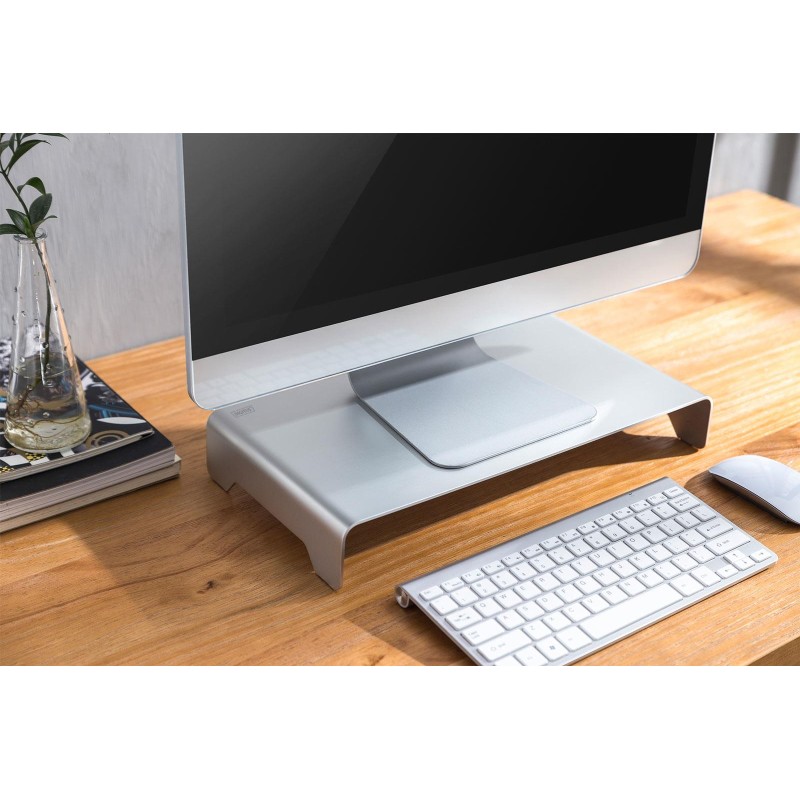 Podstawka DIGITUS pod monitor Slim do 10kg aluminiowa | PartsPC.pl