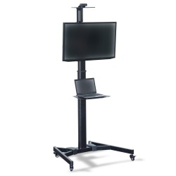 Stojak mobilny pojedynczy z półką DIGITUS 1xLCD max. 70" max… | PartsPC.pl