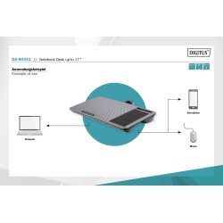 Podstawka/Stolik DIGITUS pod laptopa z podkładką pod mysz i … | PartsPC.pl