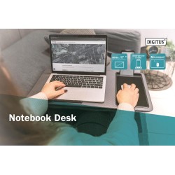 Podstawka/Stolik DIGITUS pod laptopa z podkładką pod mysz i … | PartsPC.pl