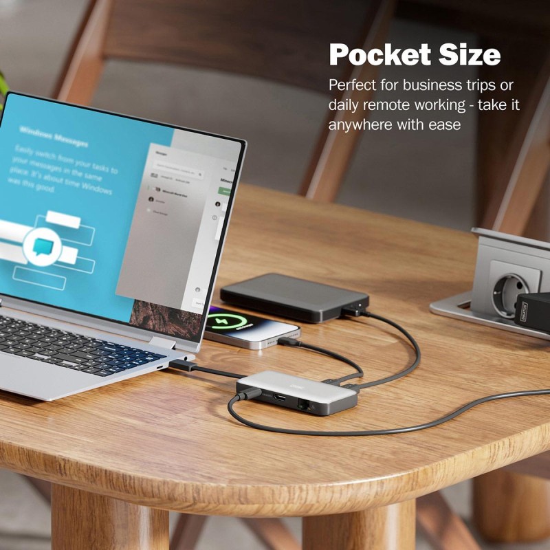 Stacja dokująca podróżna DIGITUS USB Typ C 7-portów HDMI 4K/… | PartsPC.pl