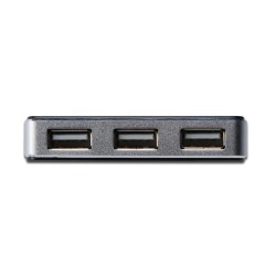 Hub USB DIGITUS DA-70220 4xUSB 2.0 aktywny czarny | PartsPC.pl