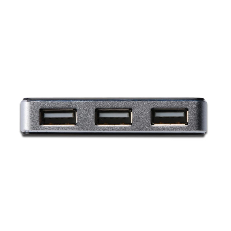 Hub USB DIGITUS DA-70220 4xUSB 2.0 aktywny czarny | PartsPC.pl
