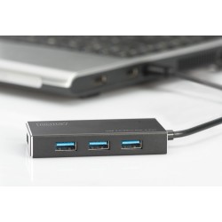 Hub/Koncentrator DIGITUS 4-portowy USB 3.0 SuperSpeed, aktyw… | PartsPC.pl