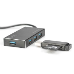 Hub/Koncentrator DIGITUS 4-portowy USB 3.0 SuperSpeed, aktyw… | PartsPC.pl