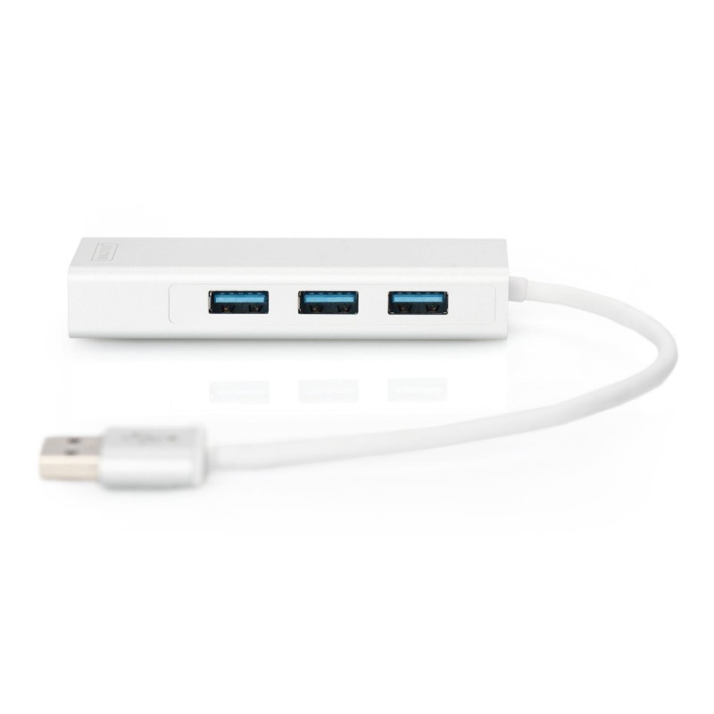 Hub/Koncentrator 3-portowy DIGITUS USB 3.0 SuperSpeed z Giga… | PartsPC.pl