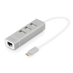 Hub/Koncentrator 3-portowy DIGITUS USB 2.0 HighSpeed Typ C z… | PartsPC.pl