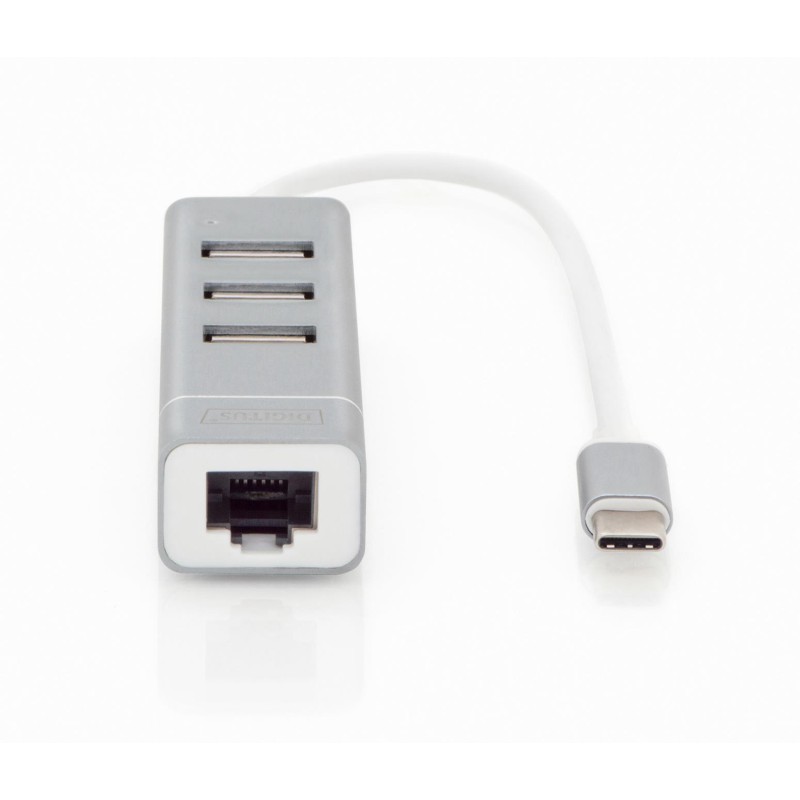 Hub/Koncentrator 3-portowy DIGITUS USB 2.0 HighSpeed Typ C z… | PartsPC.pl