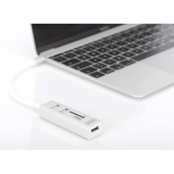HUB/Koncentrator DIGITUS 3-portowy OTG USB Typ C czytnik kar… | PartsPC.pl