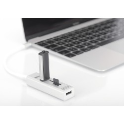 HUB/Koncentrator DIGITUS 3-portowy OTG USB Typ C czytnik kar… | PartsPC.pl