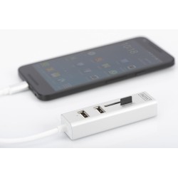 HUB/Koncentrator DIGITUS 3-portowy OTG USB Typ C czytnik kar… | PartsPC.pl