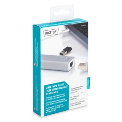 HUB/Koncentrator DIGITUS 3-portowy USB Typ C, USB A HighSpee… | PartsPC.pl