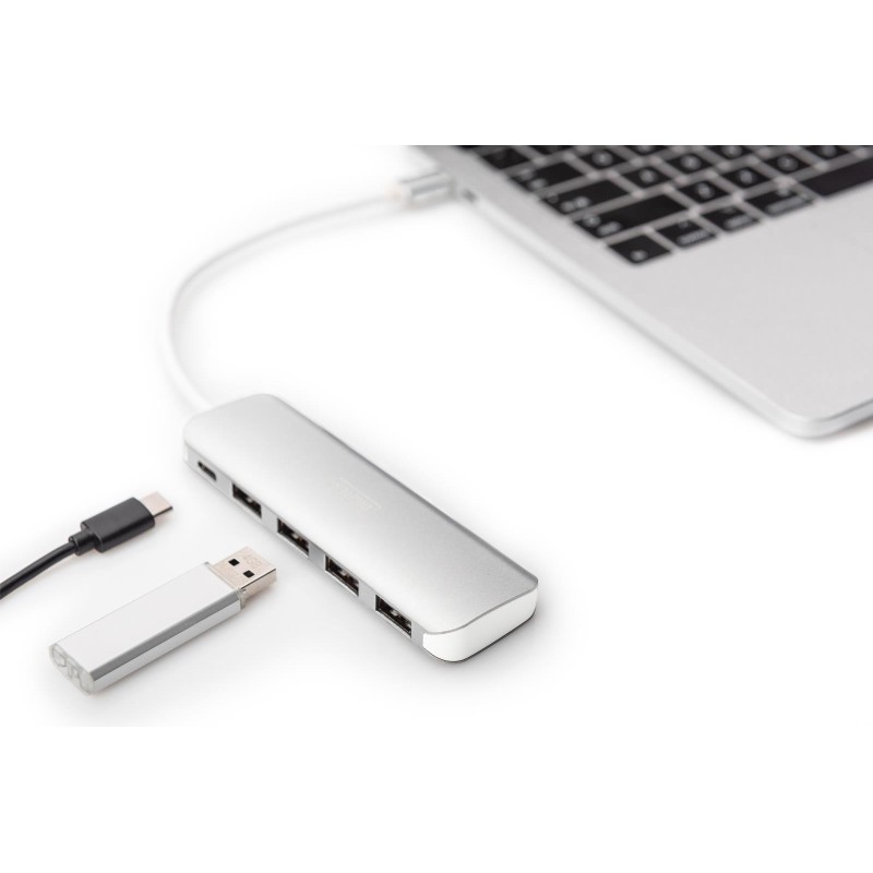 Hub USB DIGITUS 4-portowy USB 3.0 SuperSpeed z Typ C PD 3.0 … | PartsPC.pl