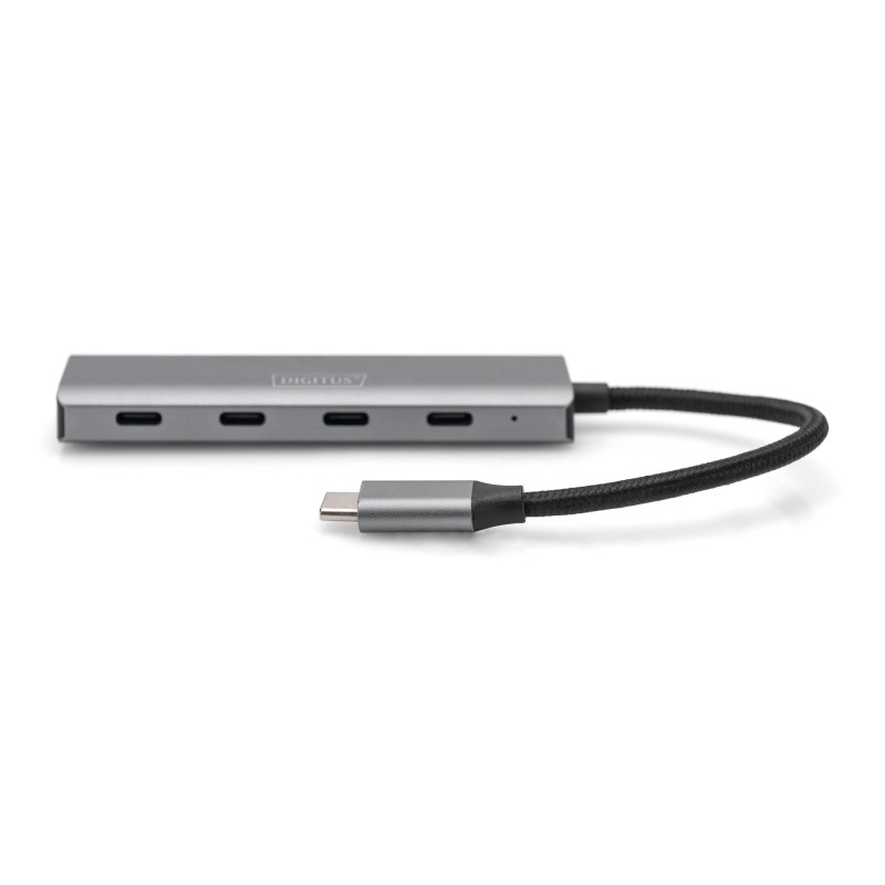 Hub USB Typ C DIGITUS 4-portowy 4x USB Typ C aluminium 5Gbps… | PartsPC.pl