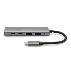 Hub USB Typ C DIGITUS 4-portowy 2x USB-A, 2x USB-C alu... | PartsPC.pl