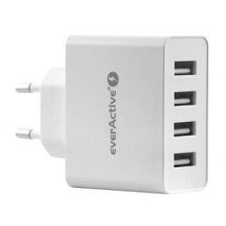 Ładowarka sieciowa everActive SC-400 4xUSB 5A | PartsPC.pl