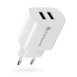 Ładowarka sieciowa everActive SC-220 2x USB 2,4A 12W | PartsPC.pl