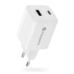 Ładowarka sieciowa everActive GaN SC-450Q 1x USB, 1x USB-C P… | PartsPC.pl