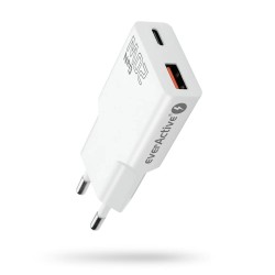 Ładowarka sieciowa everActive GaN SUPER SLIM SC-340Q QC3.0 U… | PartsPC.pl