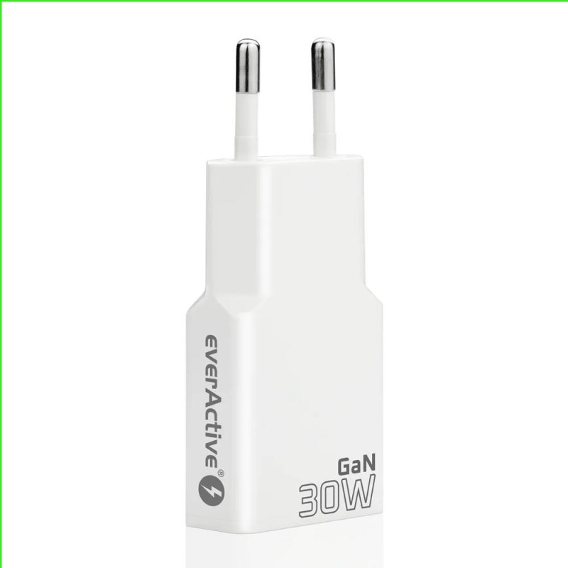 Ładowarka sieciowa everActive GaN SUPER SLIM SC-380Q QC3.0 U… | PartsPC.pl