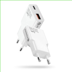 Ładowarka sieciowa everActive GaN SUPER SLIM SC-380Q QC3.0 U… | PartsPC.pl