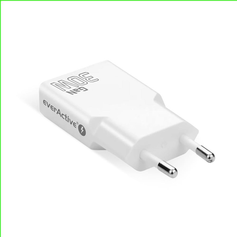 Ładowarka sieciowa everActive GaN SUPER SLIM SC-385Q QC4+ 2x… | PartsPC.pl