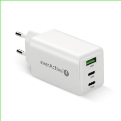 Ładowarka sieciowa everActive GaN SC-655Q 1x USB, 2x USB-C P… | PartsPC.pl