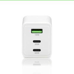 Ładowarka sieciowa everActive GaN SC-655Q 1x USB, 2x USB-C P… | PartsPC.pl