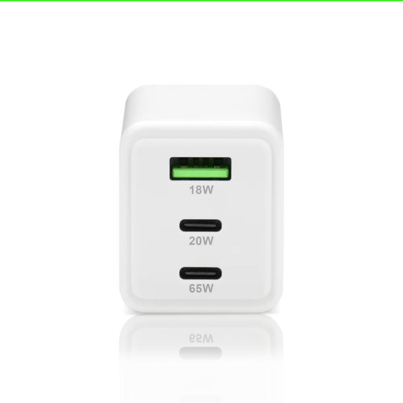 Ładowarka sieciowa everActive GaN SC-655Q 1x USB, 2x USB-C P… | PartsPC.pl
