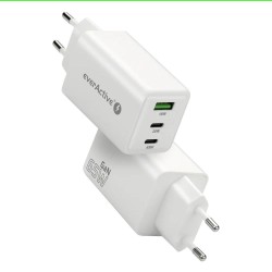 Ładowarka sieciowa everActive GaN SC-655Q 1x USB, 2x USB-C P… | PartsPC.pl