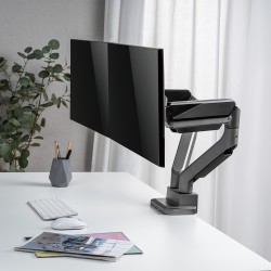 Uchwyt biurkowy na dwa monitory Ergo Office ER-446 uniwersalny, sprężyna