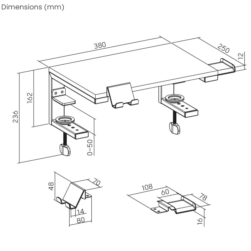 Podstawka pod laptop / monitor Ergo Office, max. obciążenie … | PartsPC.pl