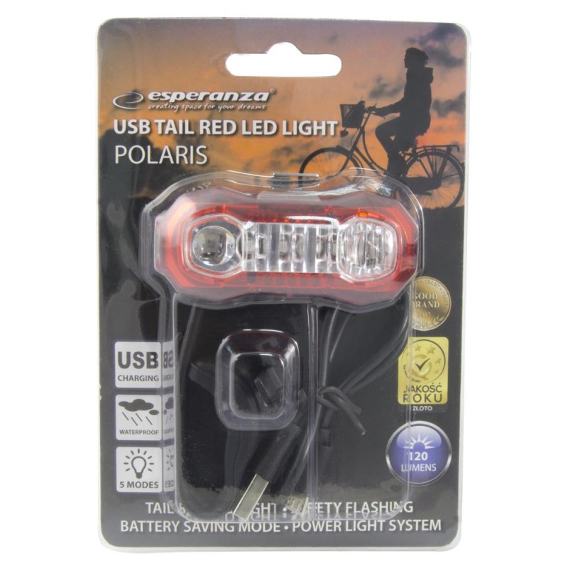 Lampka LED rowerowa Esperanza POLARIS EOT021 | PartsPC.pl