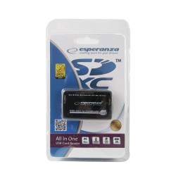 Uniwersalny czytnik Kart Pamięci Esperanza EA117 USB 2.0 | PartsPC.pl