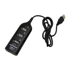 Hub USB Esperanza EA116 4xUSB 2.0 czarny | PartsPC.pl