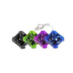 Hub USB 2.0 Esperanza 4 porty "Star" czarny | PartsPC.pl