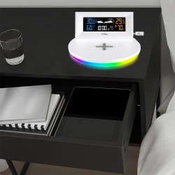 Stacja pogody GreenBlue GB213 bezprzewodowa z ładowarką | PartsPC.pl