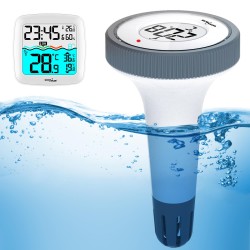 Stacja pogodowa GreenBlue GB216 z termometrem basenowym, zasięg 60m,