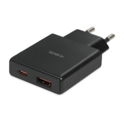 Ładowarka sieciowa iBOX C-43 Slim USB A+C 30W czarna | PartsPC.pl