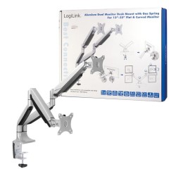 Uchwyt do monitora podwójny LCD/LED LogiLink aluminiowy, VES… | PartsPC.pl
