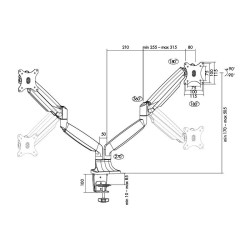 Uchwyt do monitora podwójny LCD/LED LogiLink aluminiowy, VES… | PartsPC.pl