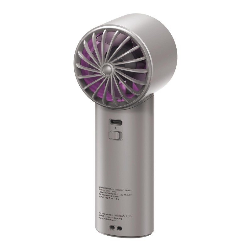 Wentylator ręczny Verbatim Cool 'n' Go Ice Touch szaro-fiole… | PartsPC.pl