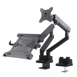 Uchwyt biurkowy podwójny do monitora i laptopa Maclean MC-813 17"-32" 2x8kg