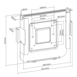Uchwyt do MAC Mini scienny biurkowy MC-473 | PartsPC.pl