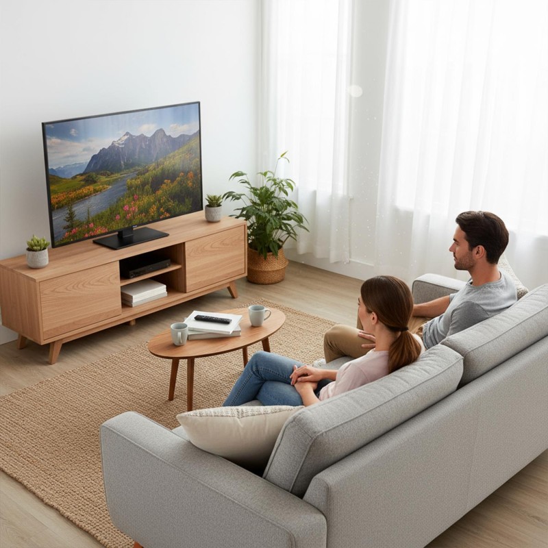 Stojak uniwersalny do TV Maclean MC-1240, na szafkę RTV, pod… | PartsPC.pl