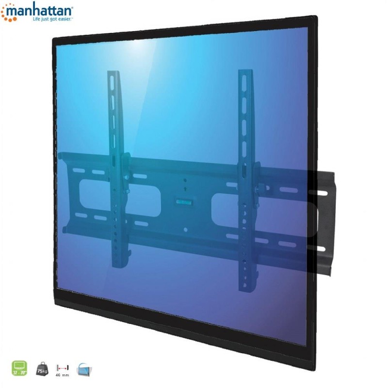 Uchwyt naścienny do TV LED/LCD/Plazma 37-70cali 75kg uchylny… | PartsPC.pl