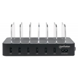 Stacja ładująca Manhattan 6-Portowa USB-A | PartsPC.pl