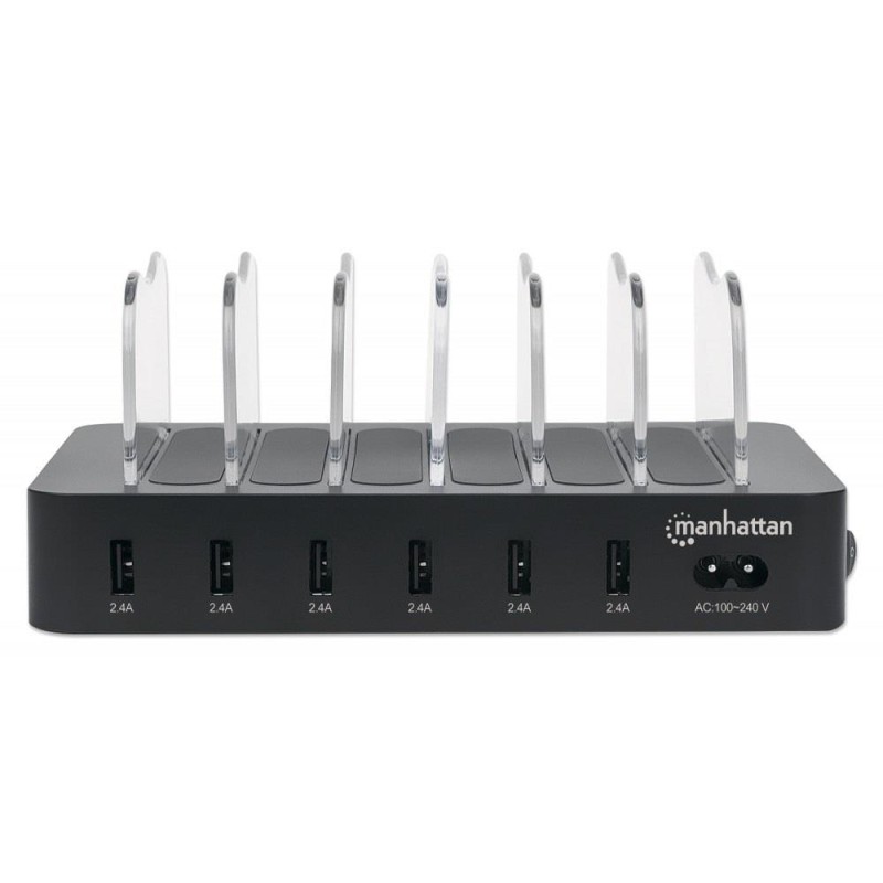 Stacja ładująca Manhattan 6-Portowa USB-A | PartsPC.pl