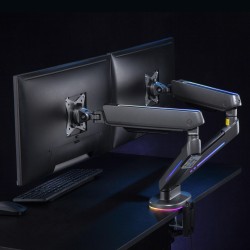 Uchwyt na dwa monitory gamingowy NanoRS RS166 | PartsPC.pl